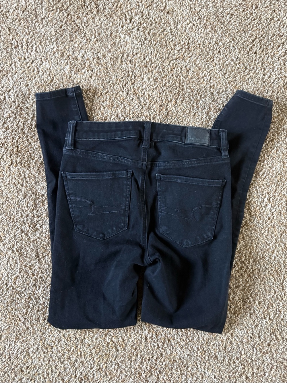 Women’s American Eagle Super Hi-Rise Black Jeggings
